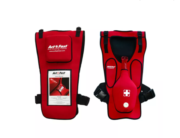 Simulador Colete para Treinamento da Manobra de Heimlich / Desengasgo - Vermelho